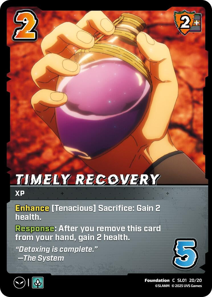 Image for Timely Recovery (SL01 20/20) (SLO)
