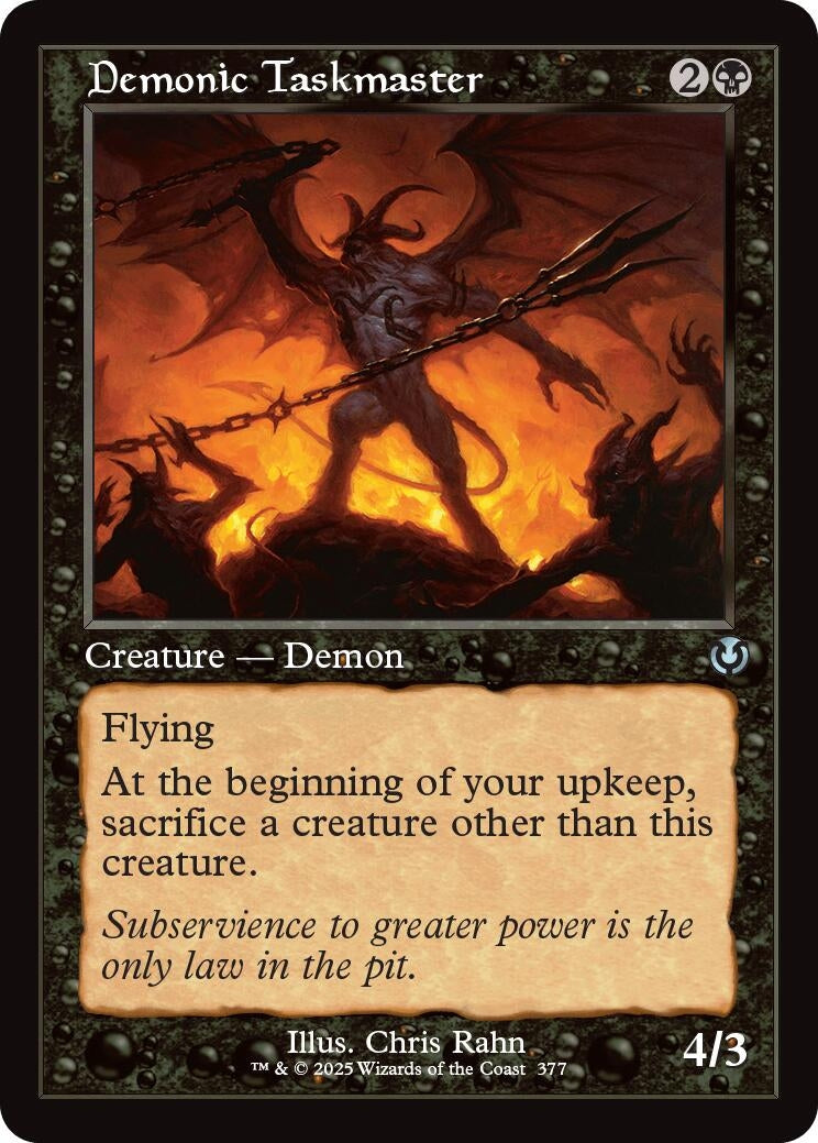 Image for Demonic Taskmaster (Retro Frame) (377) (INR)