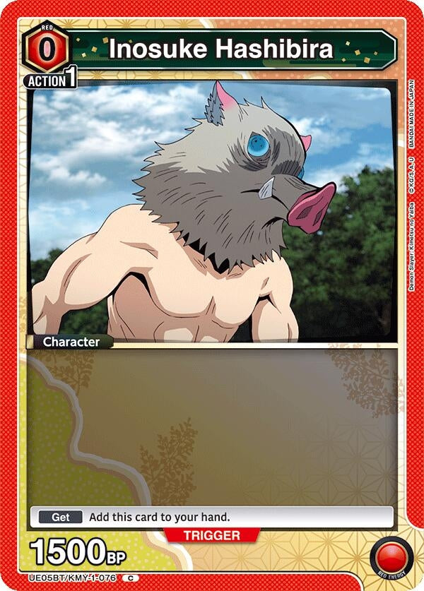Image for Inosuke Hashibira (076) (Box Topper Foil) (UE05BT/KMY-1-076) (UE05BT)
