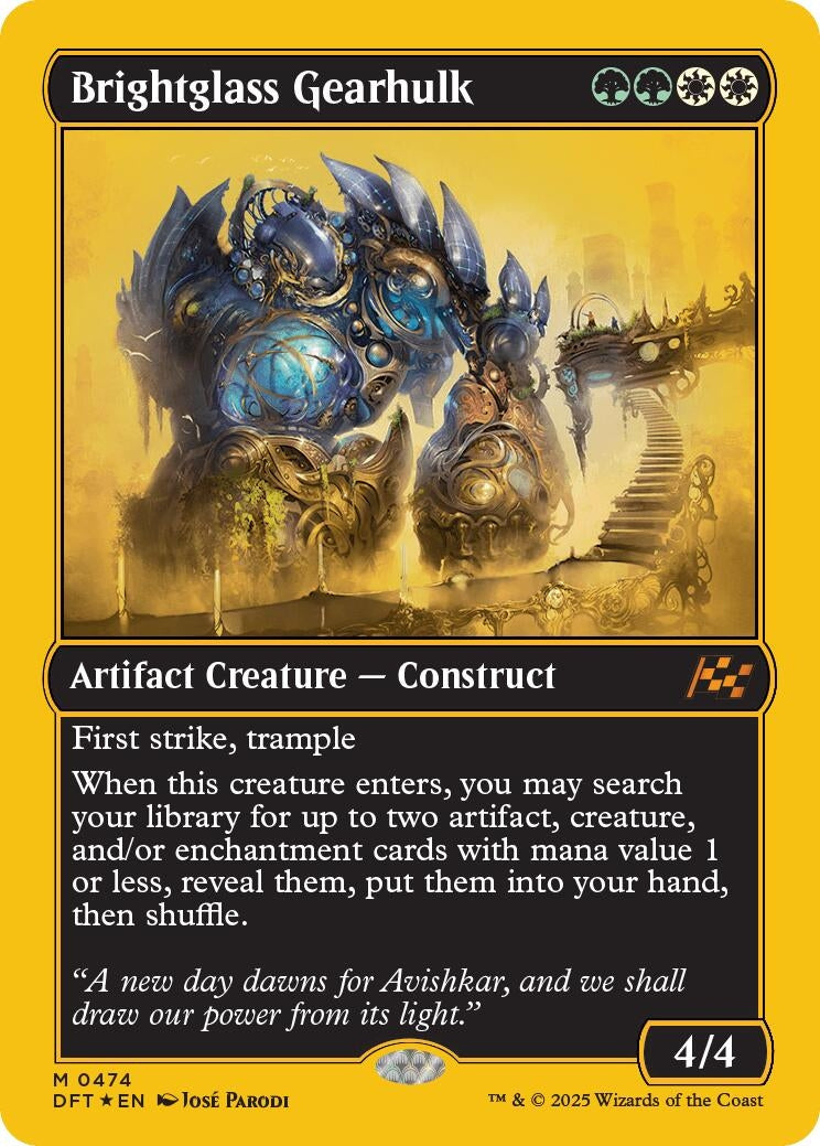 Image for Brightglass Gearhulk (First-Place Foil) (474) (DFT)
