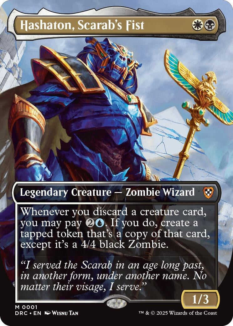 Image for Hashaton, Scarab's Fist (Borderless) (1) (DRC)