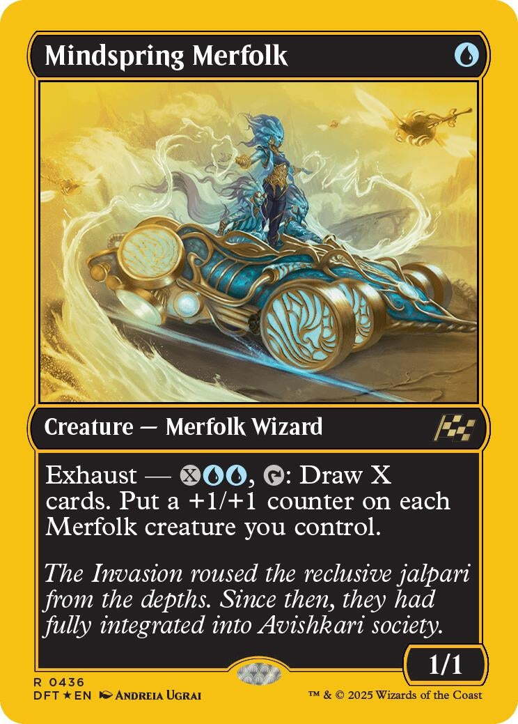 Image for Mindspring Merfolk (First-Place Foil) (436) (DFT)