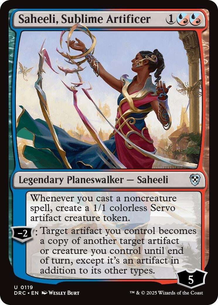 Image for Saheeli, Sublime Artificer (119) (DRC)
