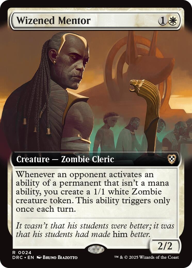 Image for Wizened Mentor (Extended Art) (24) (DRC)