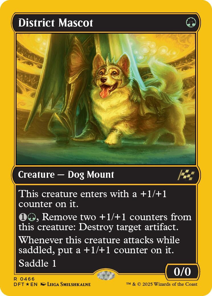 Image for District Mascot (First-Place Foil) (466) (DFT)