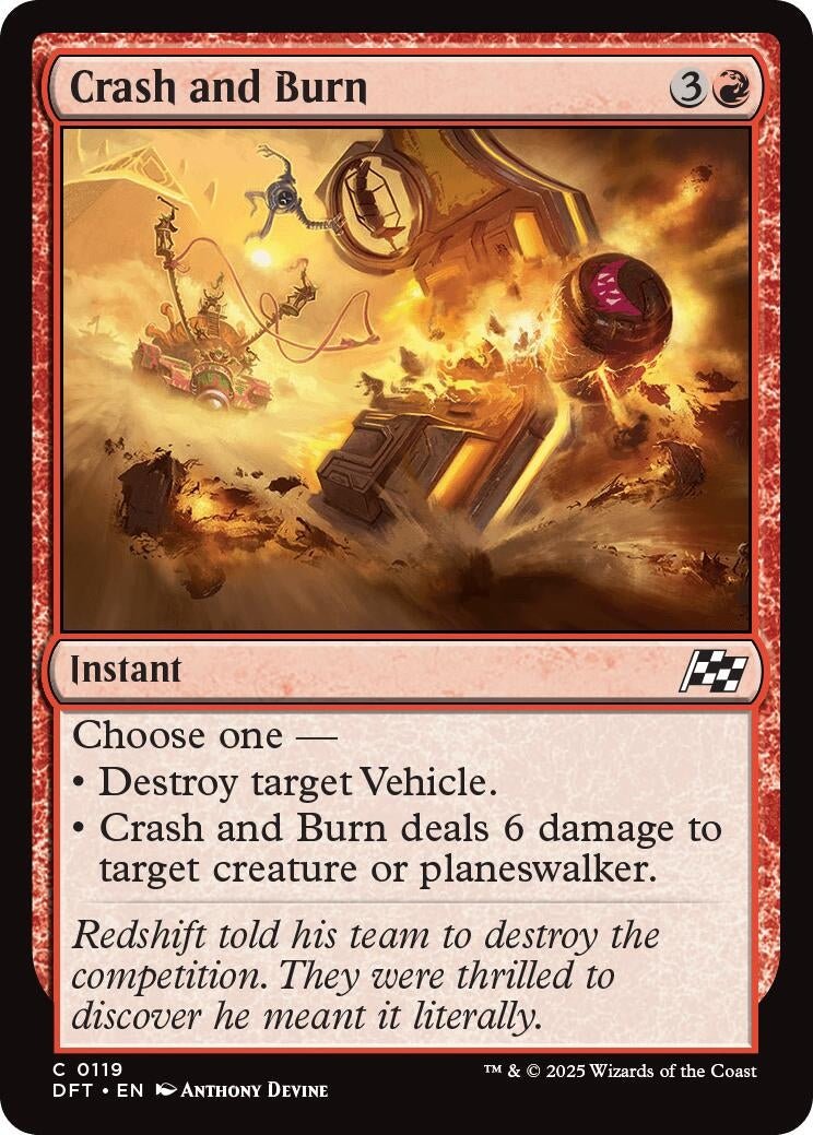 Image for Crash and Burn (119) (DFT)