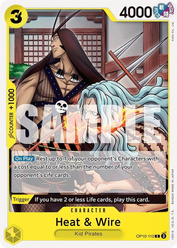 Image for Heat & Wire (OP10-110) (OP10) - One Piece Card Game