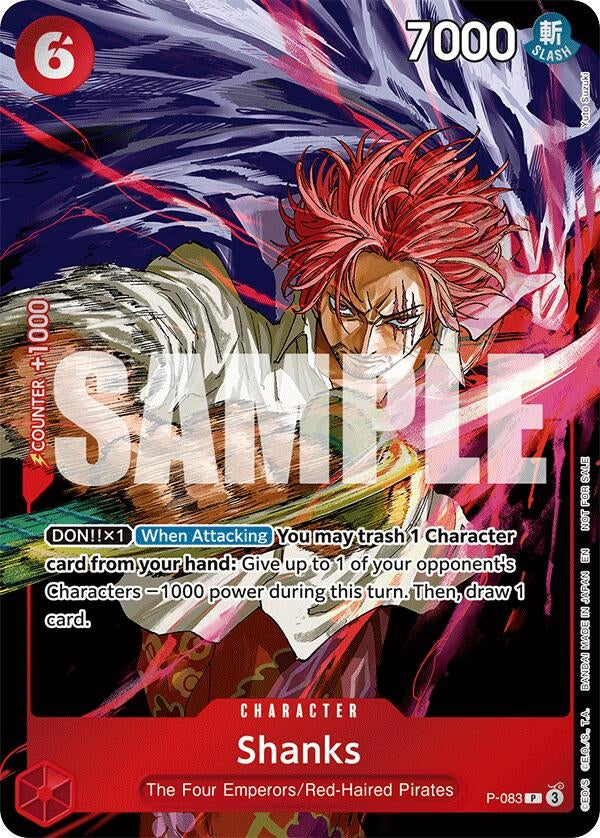 Image for Shanks (Event Pack Vol. 6) (P-083) (OP-PR) - One Piece Card Game