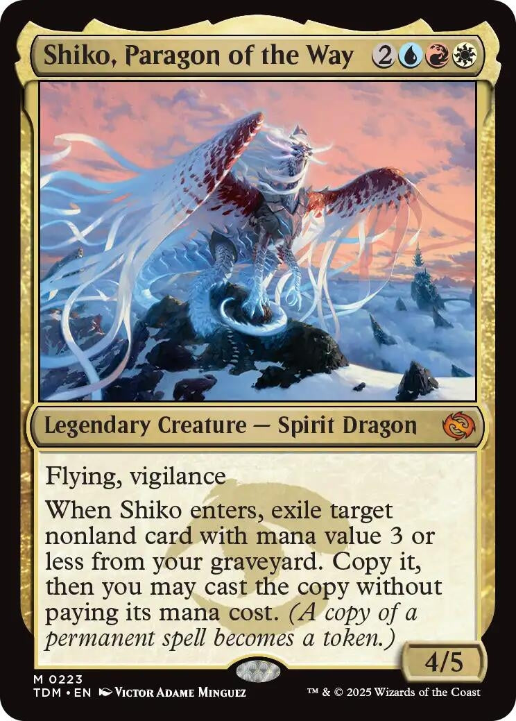Image for Shiko, Paragon of the Way (223) (TDM) - Magic: The Gathering