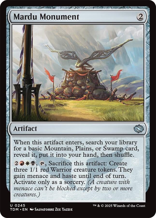 Image for Mardu Monument (245) (TDM) - Magic: The Gathering
