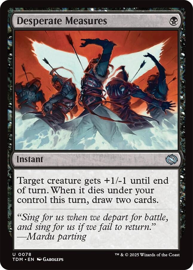 Image for Desperate Measures (78) (TDM) - Magic: The Gathering