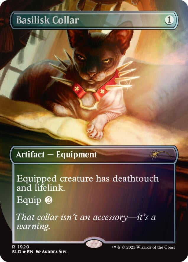 Image for Basilisk Collar (1920) (Rainbow Foil) (1920) - Magic: The Gathering