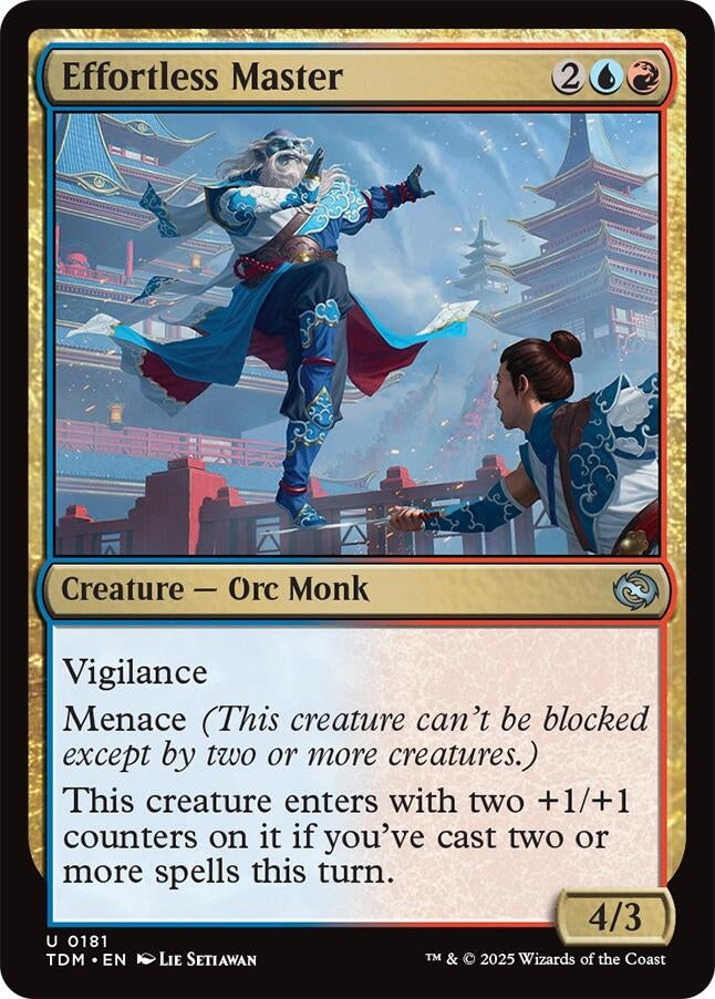 Image for Effortless Master (181) (TDM) - Magic: The Gathering