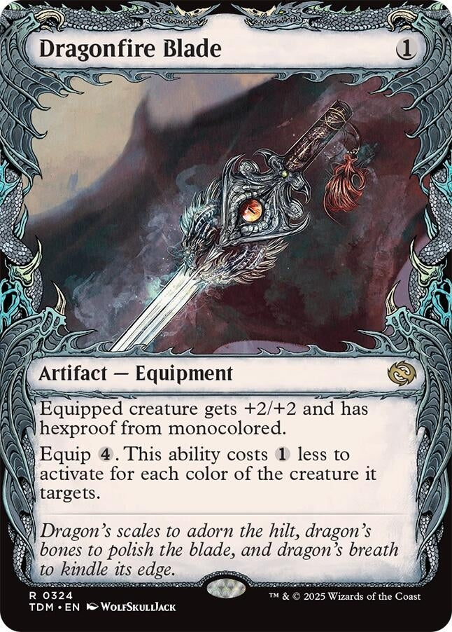 Image for Dragonfire Blade (Showcase) (324) (TDM) - Magic: The Gathering