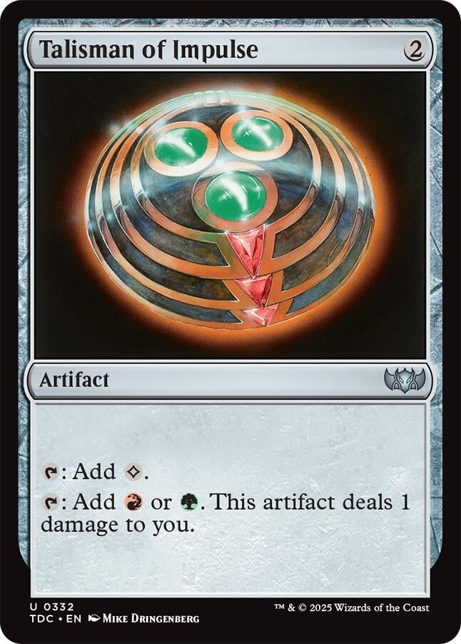 Image for Talisman of Impulse (332) - Magic: The Gathering
