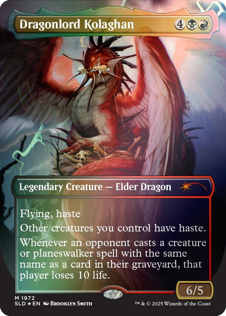 Image for Dragonlord Kolaghan (1972) (Rainbow Foil) (1972) - Magic: The Gathering