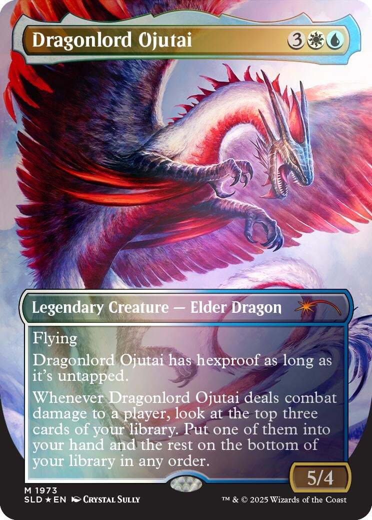 Image for Dragonlord Ojutai (Rainbow Foil) (1973) - Magic: The Gathering