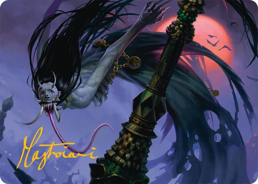 Image for Qarsi Revenant Art Card (12/54) (Gold-Stamped Signature) (12) - Magic: The Gathering