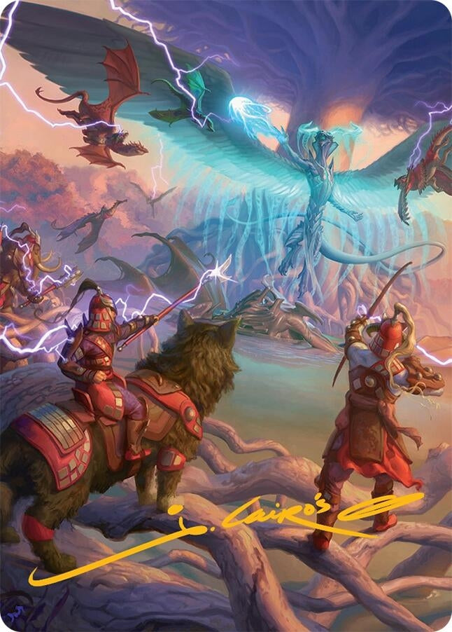 All-Out Assault Art Card (50/54) (Gold-Stamped Signature) (50) (Art Series: Tarkir: Dragonstorm)