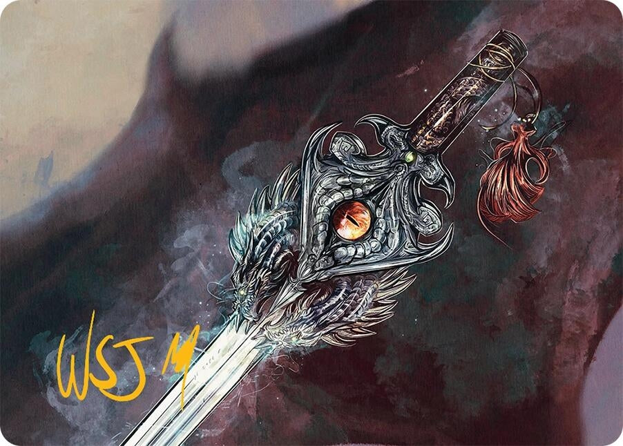 Image for Dragonfire Blade Art Card (40/54) (Gold-Stamped Signature) (40) - Magic: The Gathering