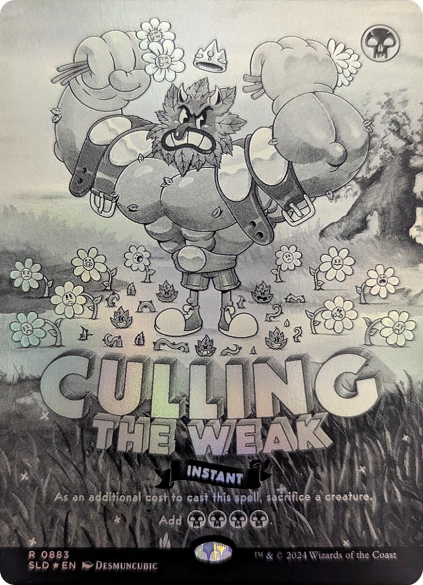 Image for Culling the Weak (Black & White Foil) (883) - Magic: The Gathering
