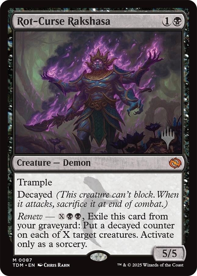 Image for Rot-Curse Rakshasa (87) (Promo Pack: Tarkir: Dragonstorm) - Magic: The Gathering
