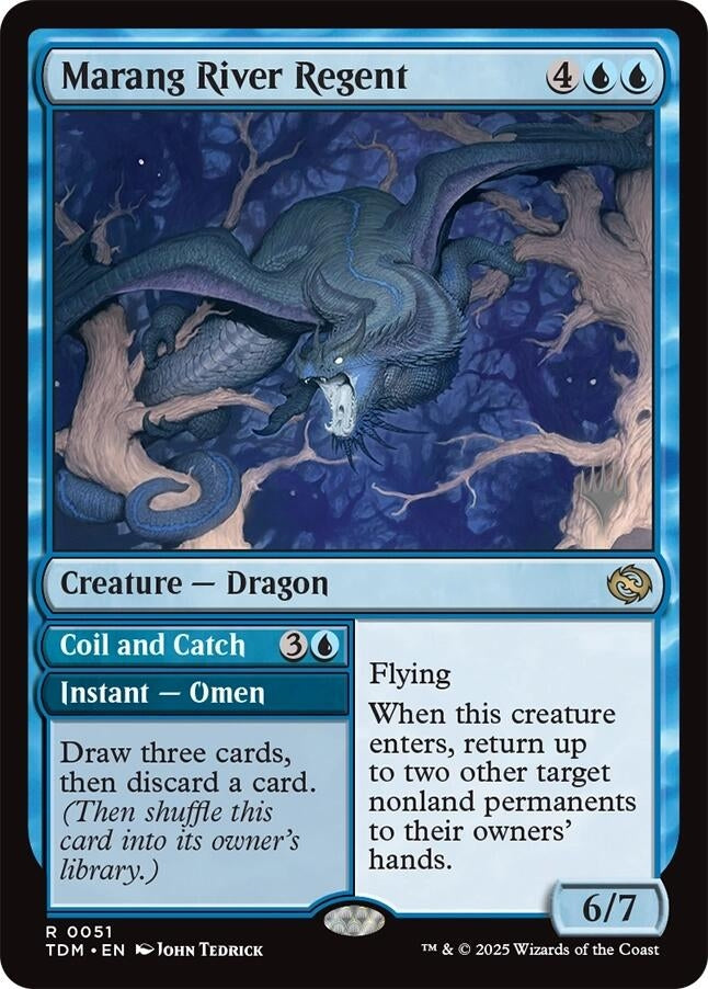 Image for Marang River Regent (51) (Promo Pack: Tarkir: Dragonstorm) - Magic: The Gathering