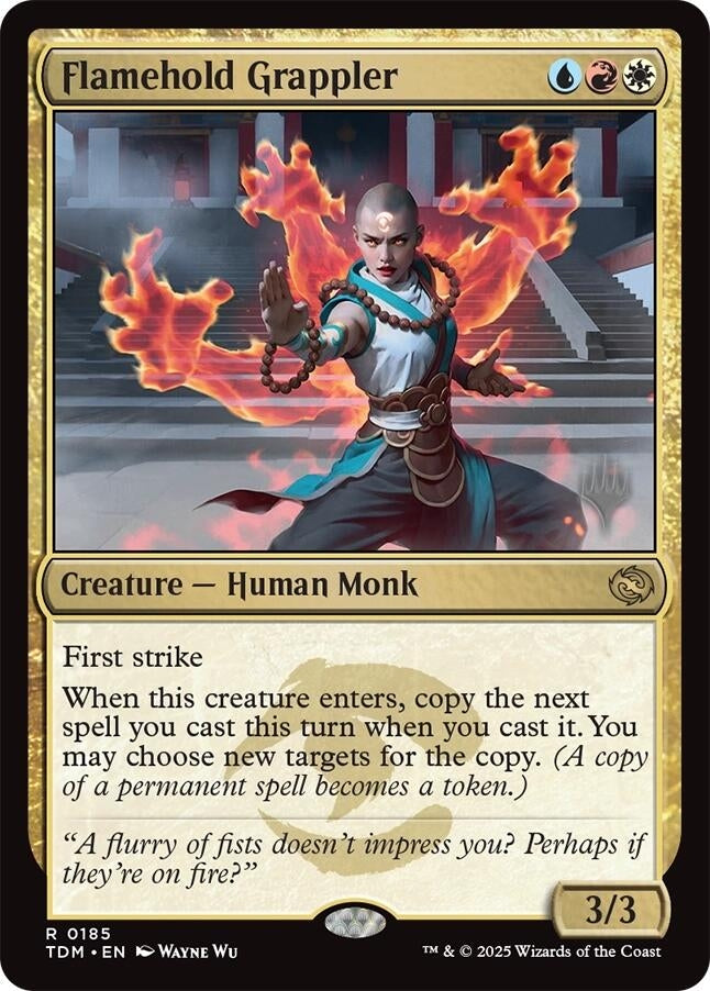 Image for Flamehold Grappler (185) (Promo Pack: Tarkir: Dragonstorm) - Magic: The Gathering