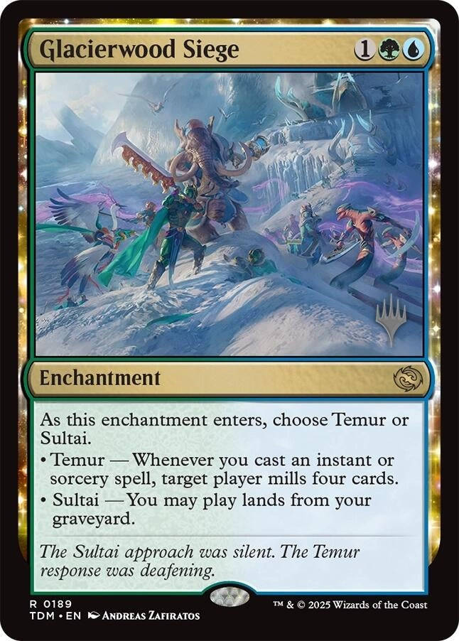 Image for Glacierwood Siege (189) (Promo Pack: Tarkir: Dragonstorm) - Magic: The Gathering