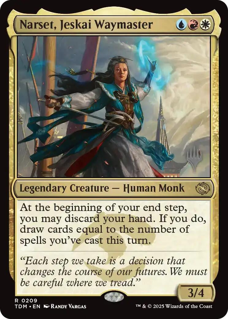 Image for Narset, Jeskai Waymaster (209) (Promo Pack: Tarkir: Dragonstorm) - Magic: The Gathering