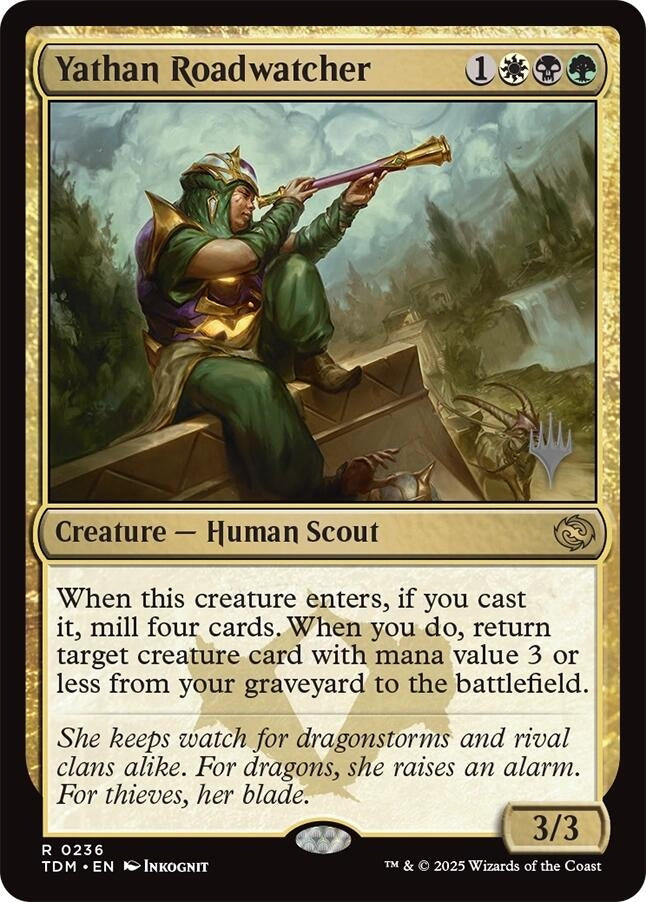Image for Yathan Roadwatcher (236) (Promo Pack: Tarkir: Dragonstorm) - Magic: The Gathering