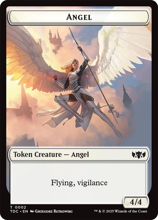 Angel // Spirit Double-Sided Token (2 // 6) (Commander: Tarkir: Dragonstorm)