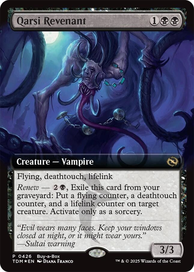 Image for Qarsi Revenant (Extended Art) (426) (Buy-A-Box Promos) - Magic: The Gathering