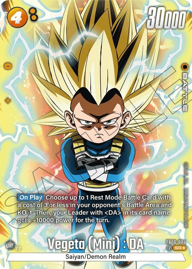 Image for Vegeta (Mini) : DA - FB06-084 (Alternate Art) (FB06-084) (FB06) - Dragon Ball Super: Fusion World