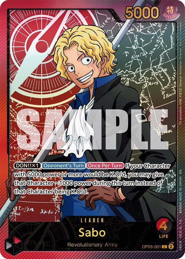 Image for Sabo (SPR) (OP05-001) (EB-02) - One Piece Card Game