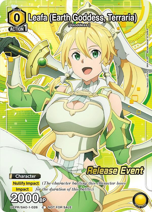 Image for Leafa (Earth Goddess, Terraria) (026) (Release Event Participation) (UE07BT/SAO-1-026) - Union Arena