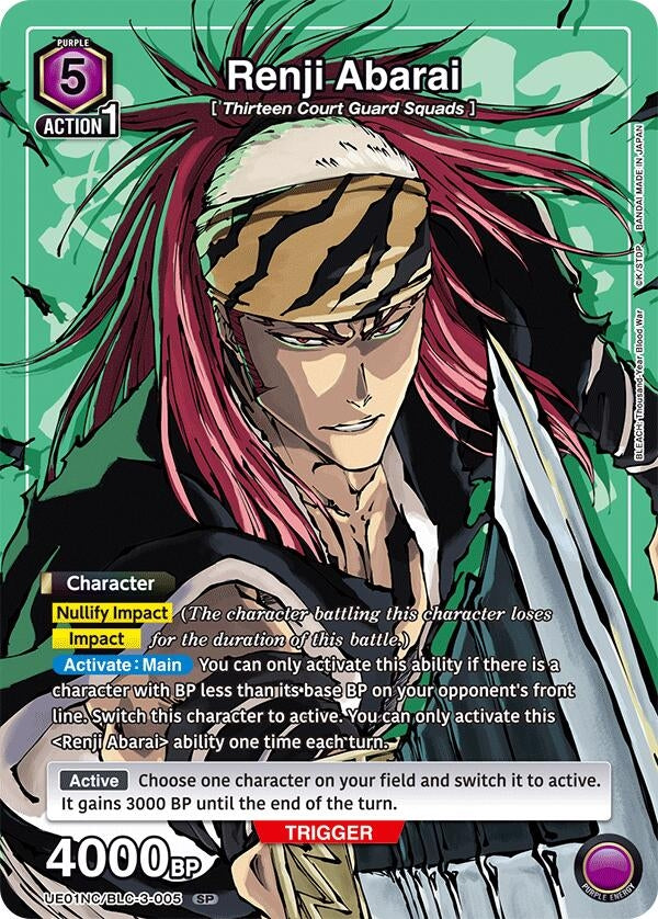 Image for Renji Abarai (UE01NC/BLC-3-005) - Union Arena