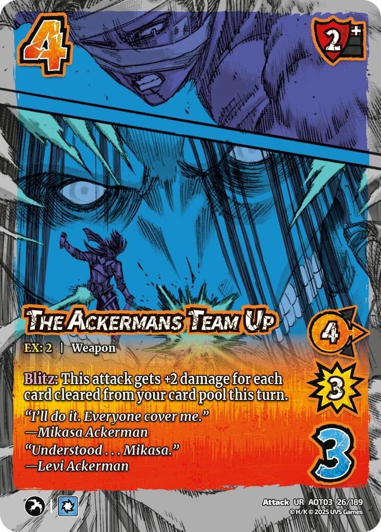 Image for The Ackermans Team Up (26/189) (AOT03) - UniVersus