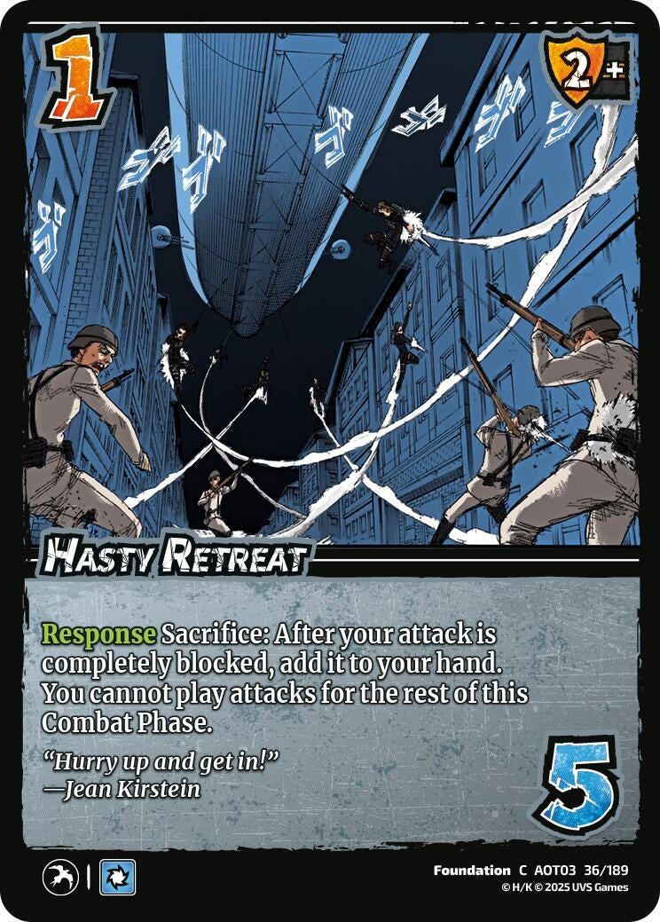 Image for Hasty Retreat (36/189) (AOT03) - UniVersus