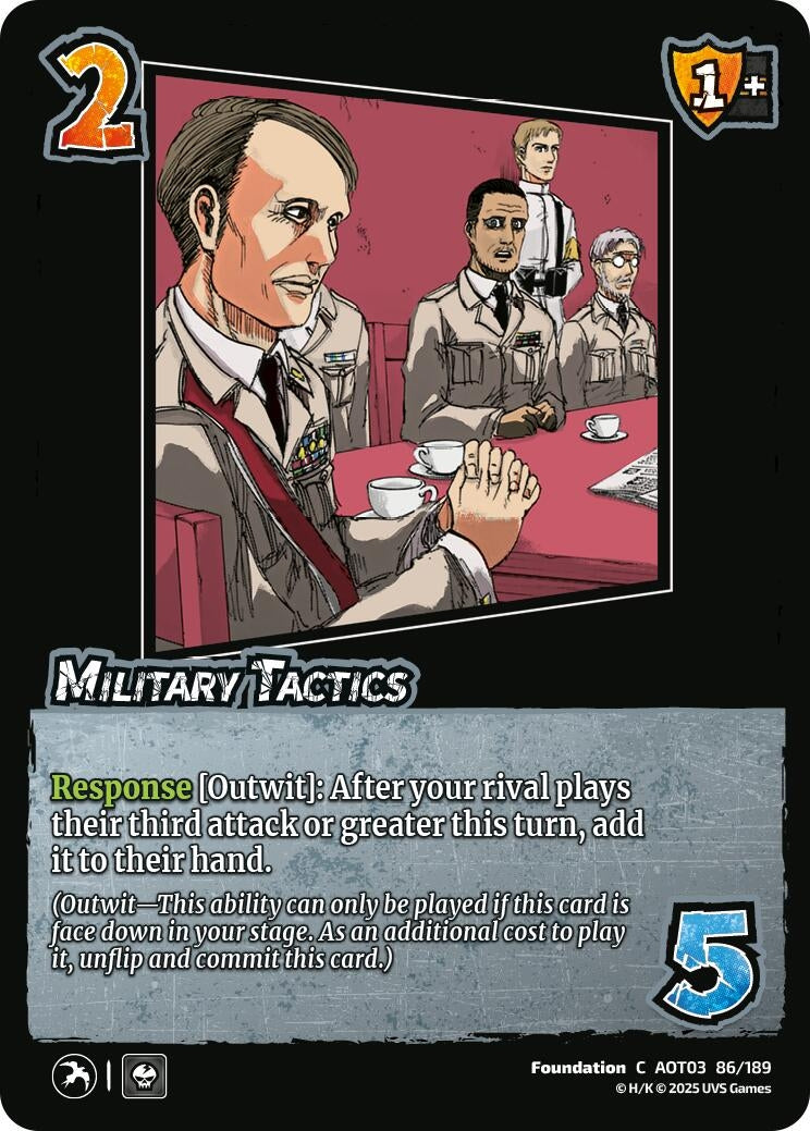 Image for Military Tactics (86/189) (AOT03) - UniVersus