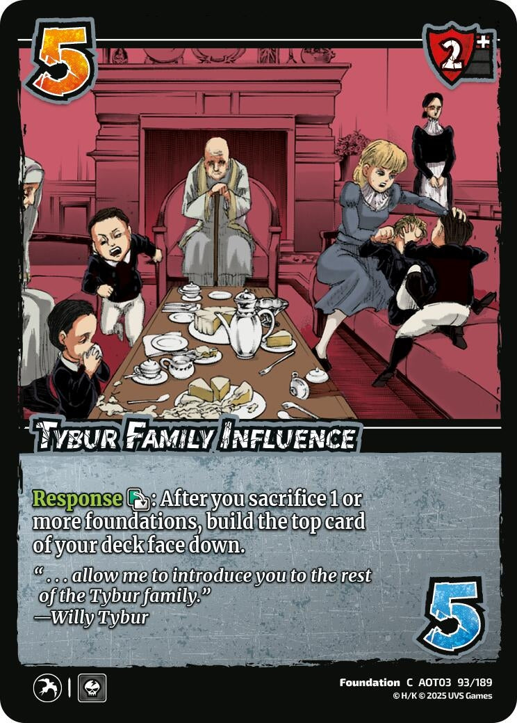 Image for Tybur Family Influence (93/189) (AOT03) - UniVersus