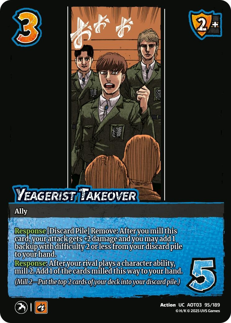Image for Yeagerist Takeover (95/189) (AOT03) - UniVersus