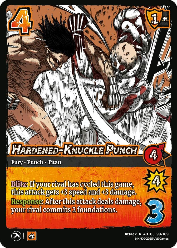 Image for Hardened-Knuckle Punch (99/189) (AOT03) - UniVersus