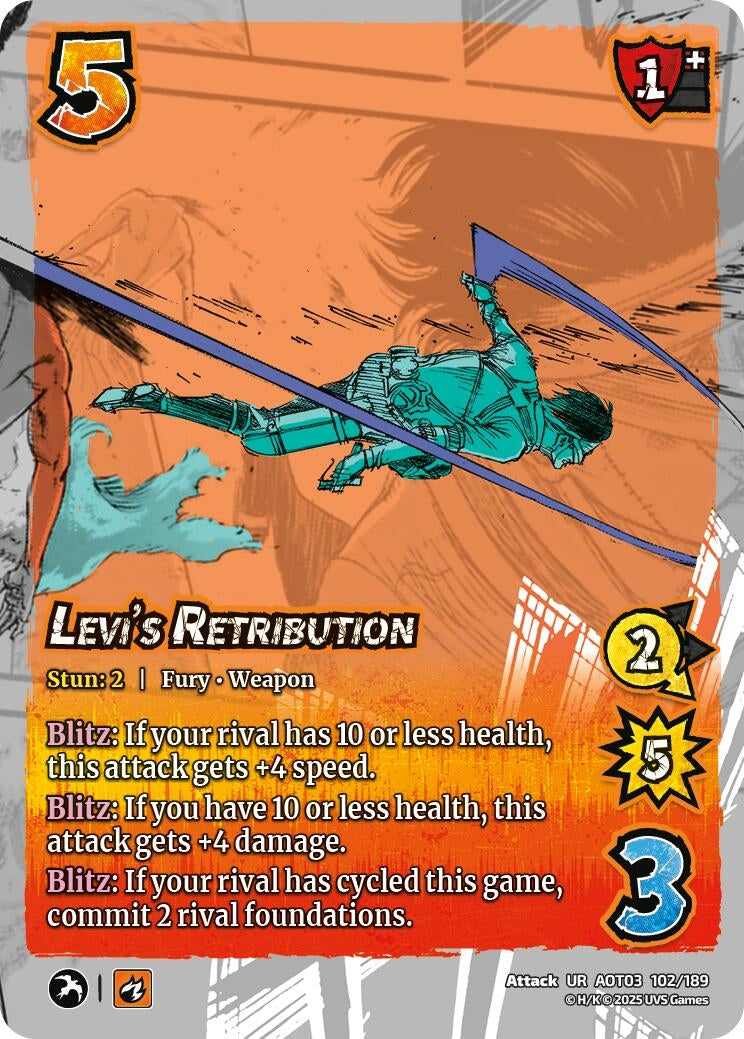 Image for Levi's Retribution (102/189) (AOT03) - UniVersus