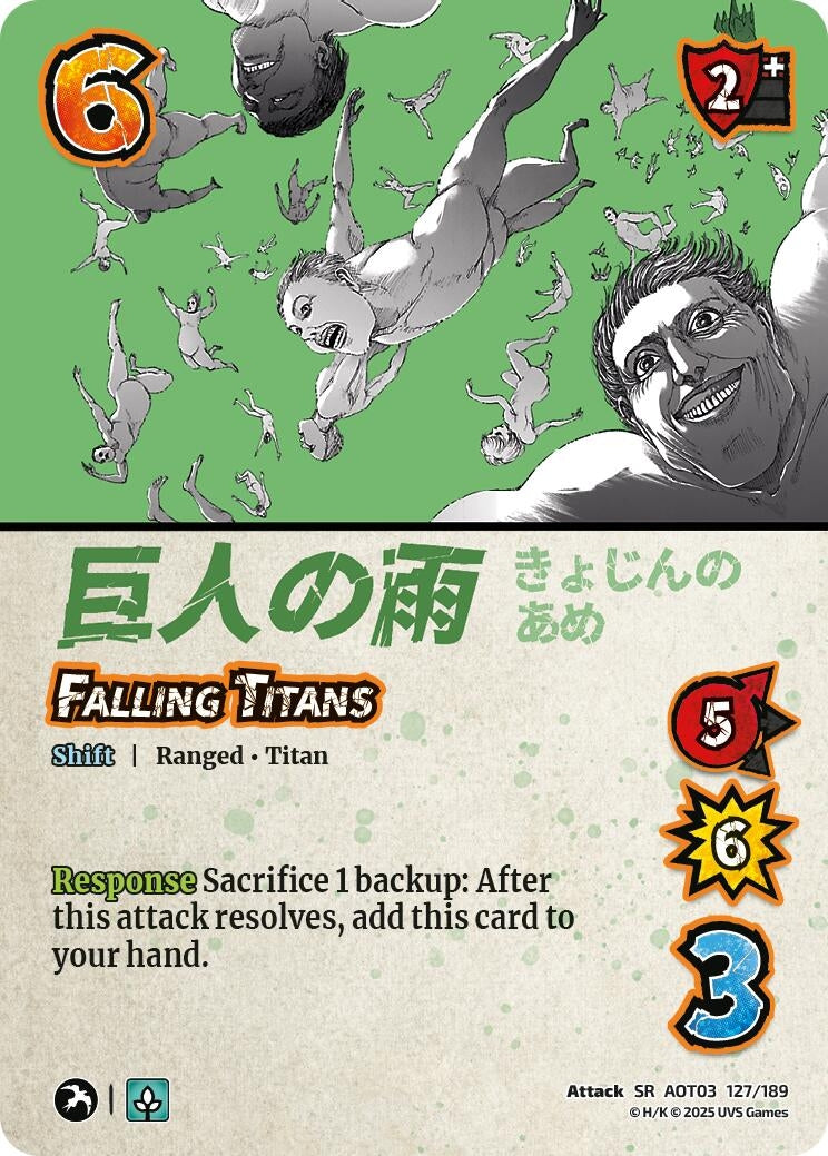 Image for Falling Titans // Zeke's Dream Becoming Real (127/189) (AOT03) - UniVersus