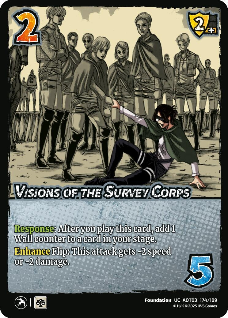 Image for Visions of the Survey Corps (174/189) (AOT03) - UniVersus