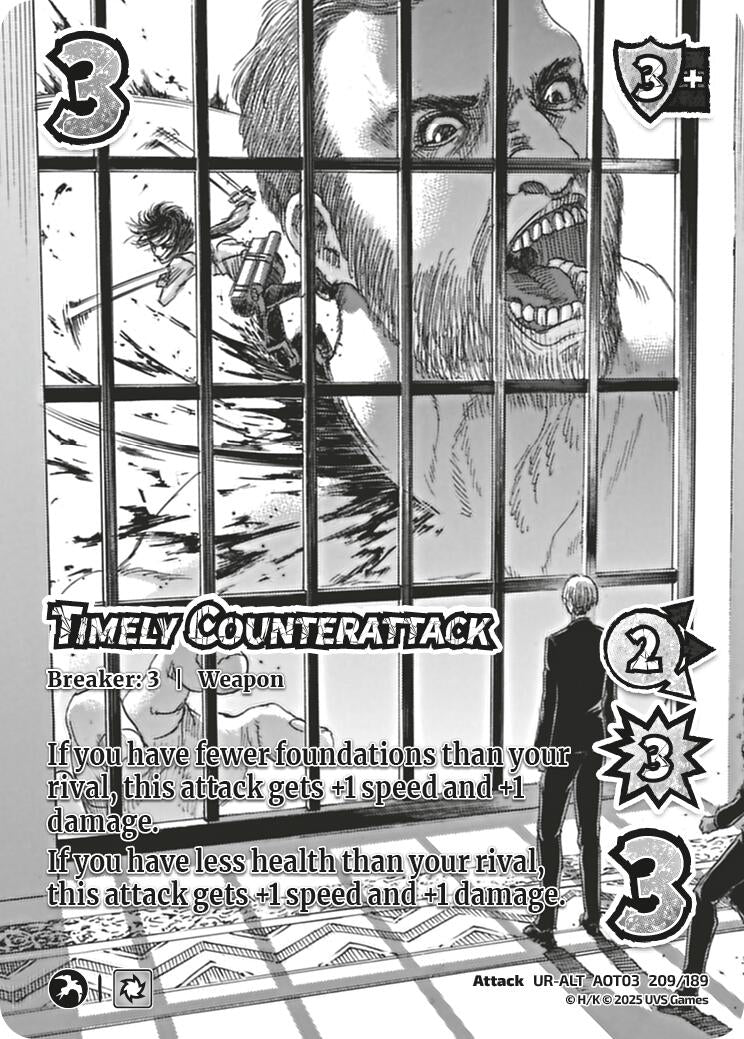 Image for Timely Counterattack (Alternate Art) (209/189) (AOT03) - UniVersus