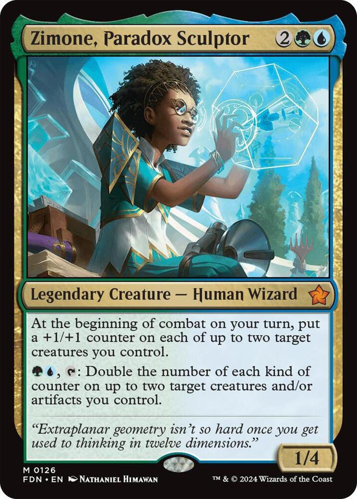 Image for Zimone, Paradox Sculptor (126) (Promo Pack: Tarkir: Dragonstorm) - Magic: The Gathering