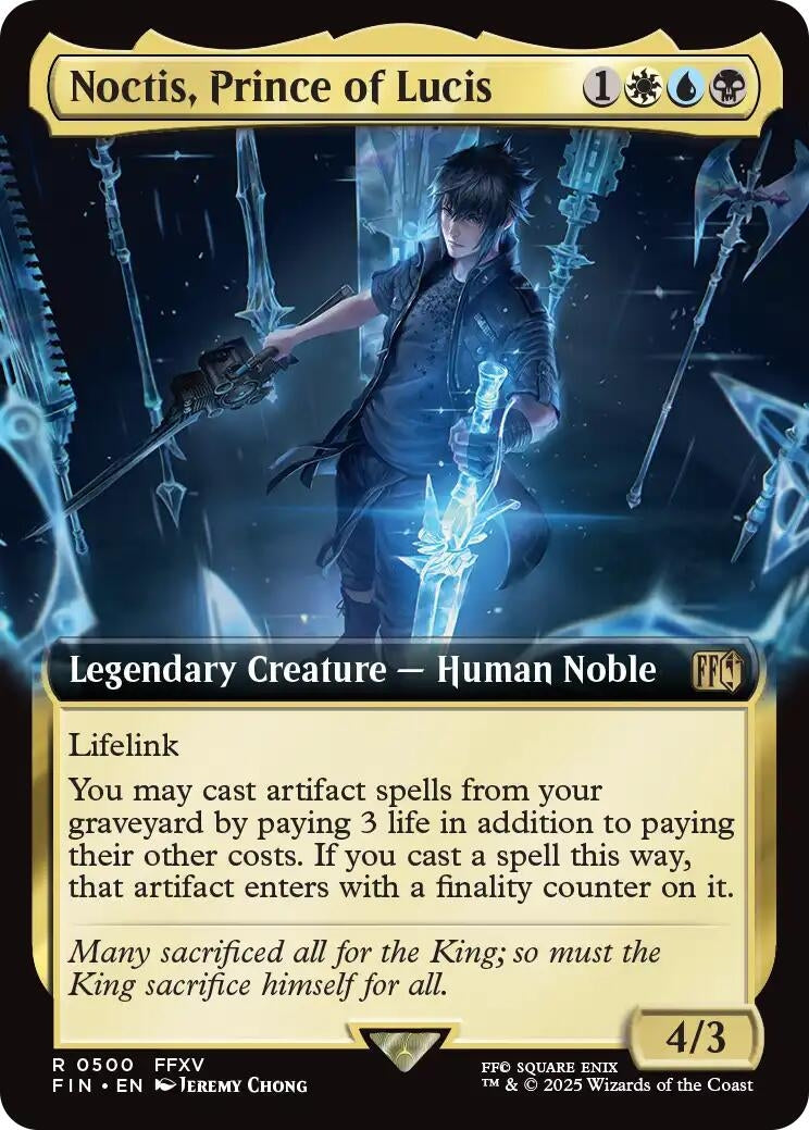 Image for Noctis, Prince of Lucis (Extended Art) (500) (FINAL FANTASY) - Magic: The Gathering