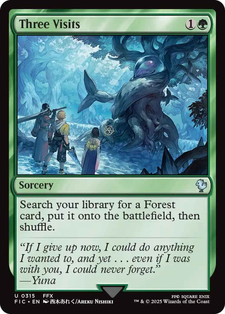 Image for Three Visits (315) (Commander: FINAL FANTASY) - Magic: The Gathering